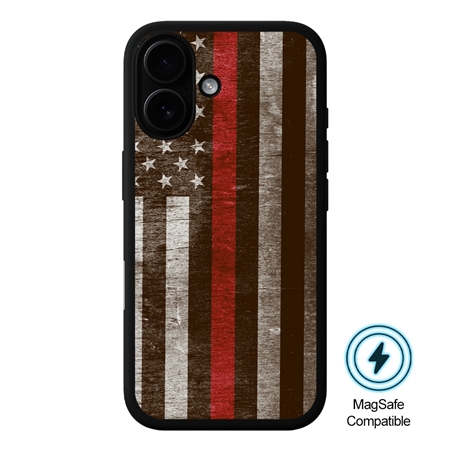 Guard Dog American Flag-Thin Red Line-Legend MagSafe Case for iPhone 16 Plus
