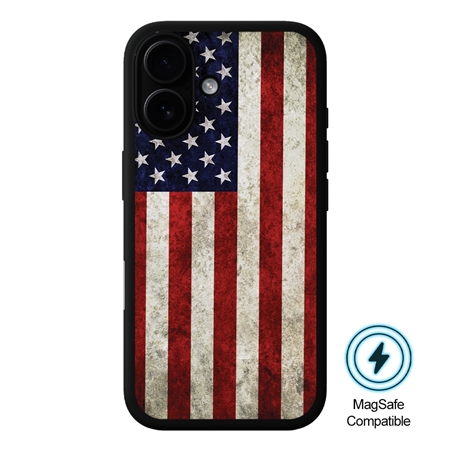 Guard Dog American Flag-Old Glory MagSafe Case for iPhone 16 Plus
