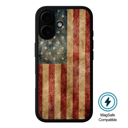 Guard Dog American Flag-Perseverance MagSafe Case for iPhone 16 Plus
