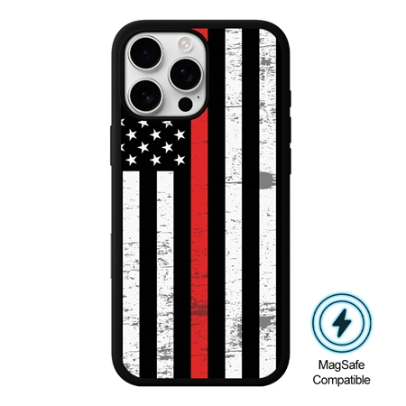 Guard Dog American Flag-Thin Red Line-Hero MagSafe Case for iPhone 16 Pro Max
