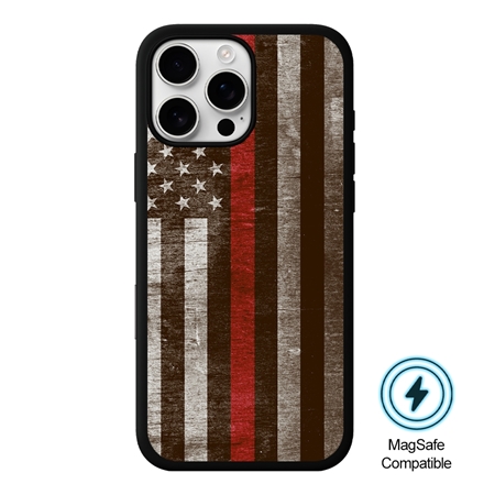Guard Dog American Flag-Thin Red Line-Legend MagSafe Case for iPhone 16 Pro Max
