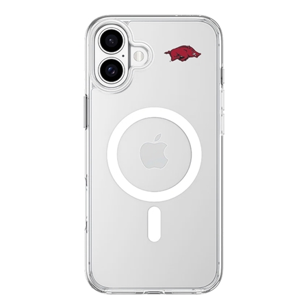 InvisiCase MagSafe Arkansas Razorbacks Mini Logo Case for iPhone 16
