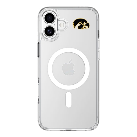 InvisiCase MagSafe Iowa Hawkeyes Mini Logo Case for iPhone 16
