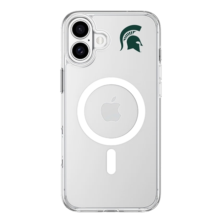 InvisiCase MagSafe Michigan State Spartans Mini Logo Case for iPhone 16
