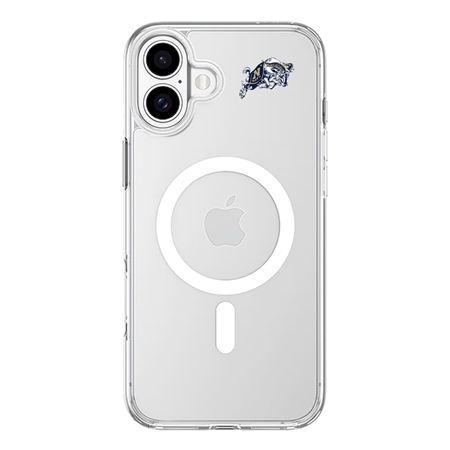 InvisiCase MagSafe Navy Midshipmen Mini Logo Case for iPhone 16
