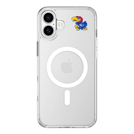 InvisiCase MagSafe Kansas Jayhawks Mini Logo Case for iPhone 16
