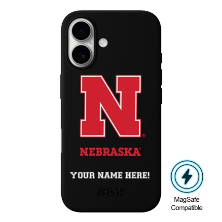 Guard Dog MagSafe Nebraska Cornhuskers Personalized Case for iPhone 16 
