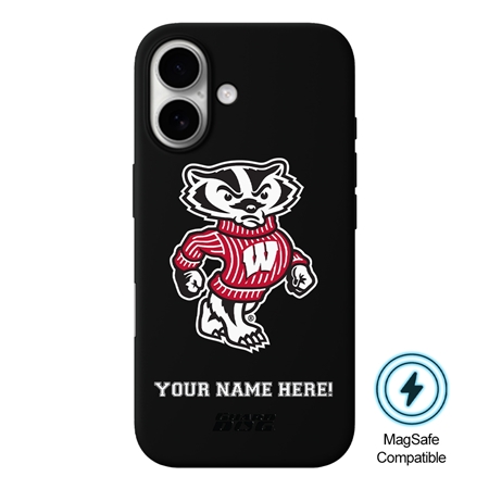 Guard Dog MagSafe Wisconsin Badgers Personalized Case for iPhone 16 
