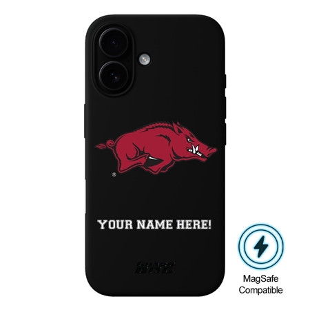Guard Dog MagSafe Arkansas Razorbacks Personalized Case for iPhone 16 Plus 
