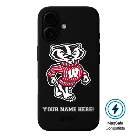 Guard Dog MagSafe Wisconsin Badgers Personalized Case for iPhone 16 Plus 
