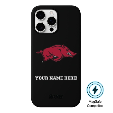 Guard Dog MagSafe Arkansas Razorbacks Personalized Case for iPhone 16 Pro 
