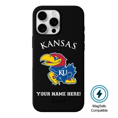 Guard Dog MagSafe Kansas Jayhawks Personalized Case for iPhone 16 Pro 

