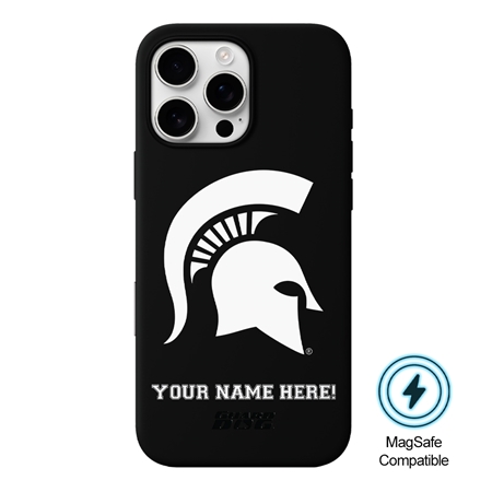 Guard Dog MagSafe Michigan State Spartans Personalized Case for iPhone 16 Pro 
