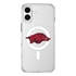 InvisiCase MagSafe Arkansas Razorbacks Logo Case for iPhone 16
