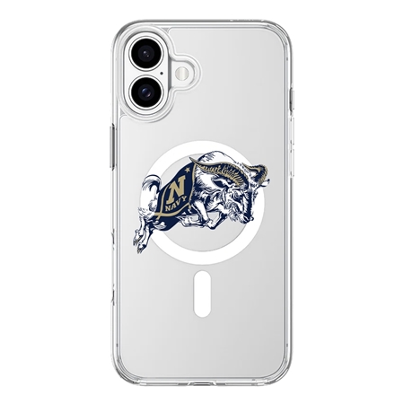InvisiCase MagSafe Navy Midshipmen Logo Case for iPhone 16
