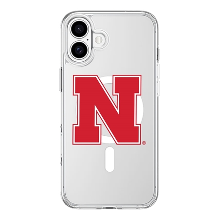 InvisiCase MagSafe Nebraska Cornhuskers Logo Case for iPhone 16
