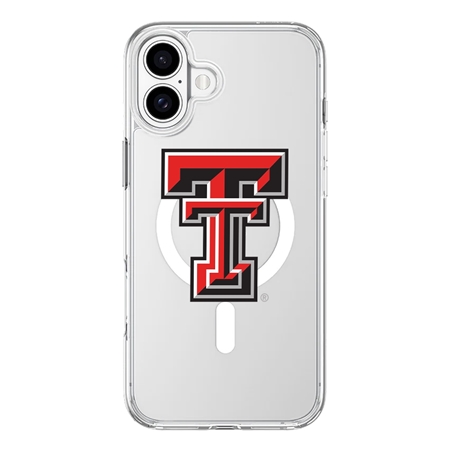 InvisiCase MagSafe Texas Tech Red Raiders Logo Case for iPhone 16
