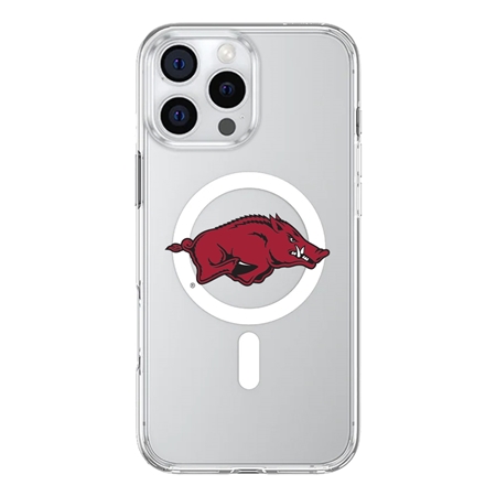 InvisiCase MagSafe Arkansas Razorbacks Logo Case for iPhone 16 Pro Max
