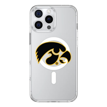 InvisiCase MagSafe Iowa Hawkeyes Logo Case for iPhone 16 Pro Max
