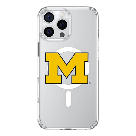 InvisiCase MagSafe Michigan Wolverines Logo Case for iPhone 16 Pro Max
