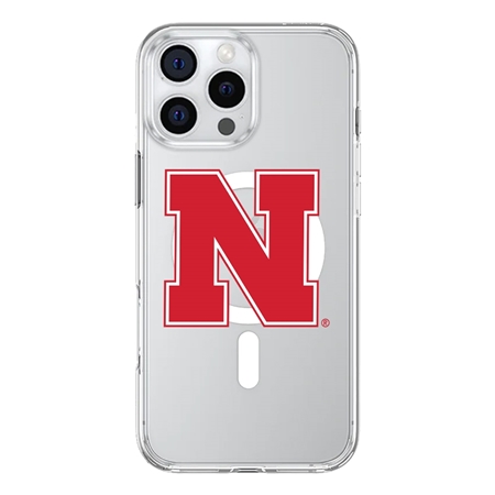 InvisiCase MagSafe Nebraska Cornhuskers Logo Case for iPhone 16 Pro Max

