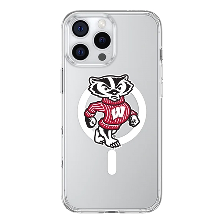 InvisiCase MagSafe Wisconsin Badgers Logo Case for iPhone 16 Pro Max
