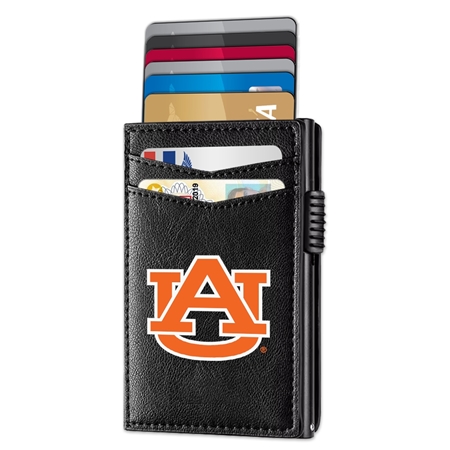 Auburn Tigers Genuine Leather Pop-Up Wallet
