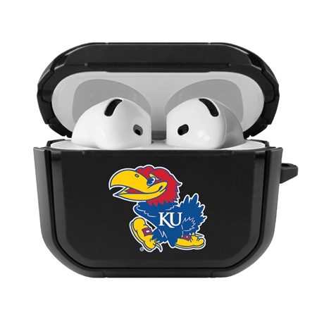 Kansas Jayhawks Black Cover for Apple Airpods (4th Generation) Case
