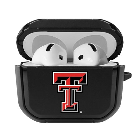 Texas Tech Red Raiders Black Cover for Apple Airpods (4th Generation) Case

